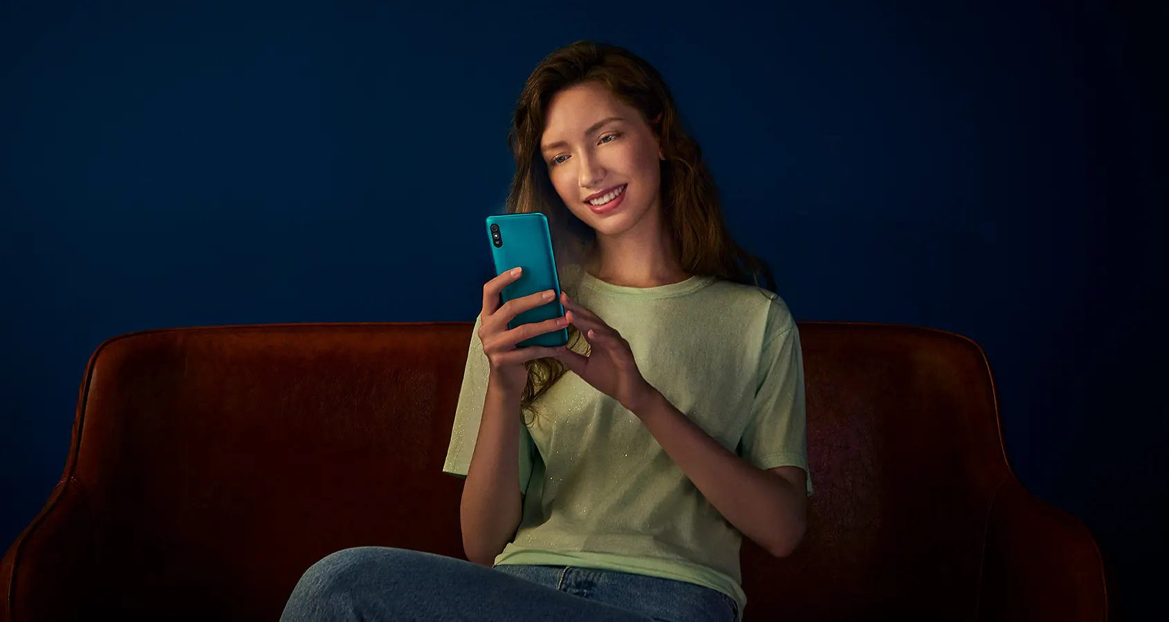 redmi 9A Luz azul baja